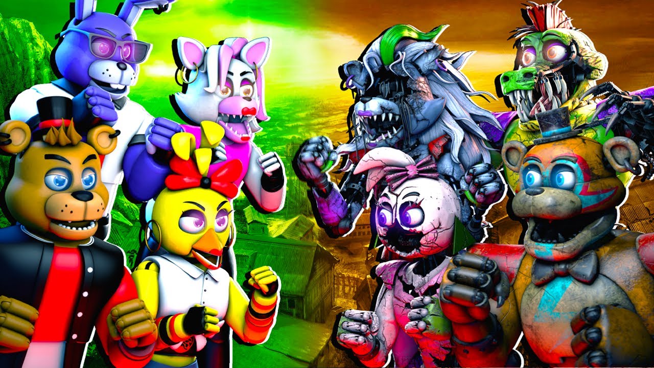 [SFM FNaF] Security Breach Multiverse vs Shattered Security Breach
