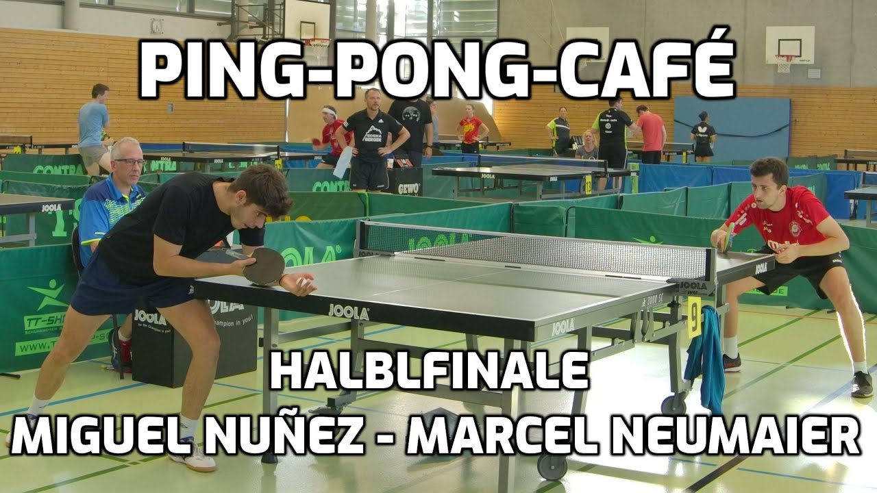 Ping-Pong-Café - Halblfinale Miguel Nuñez - Marcel Neumaier