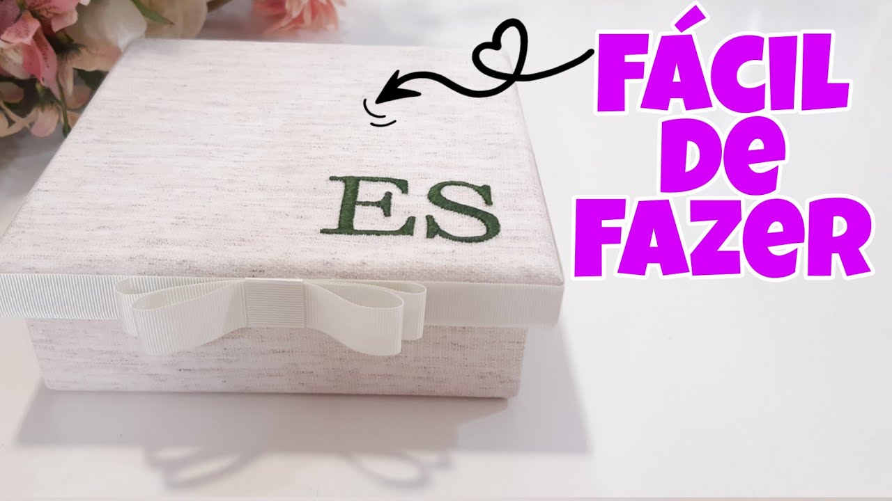 CAIXA REVESTIDA NO LINHO | Aula completa + dicas de Ouro #caixasemmdf
