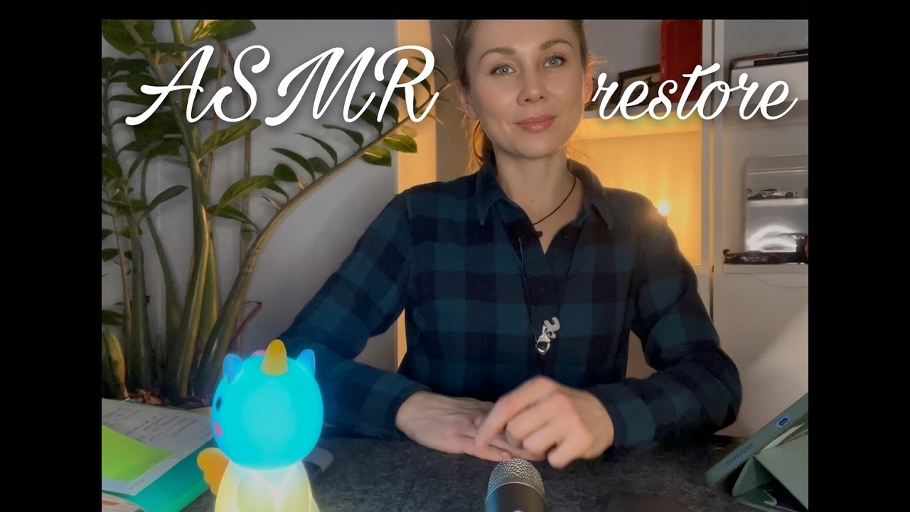 ASMR soft spoken restore 30  min АСМР чистка наушников тихий голос 30 мин