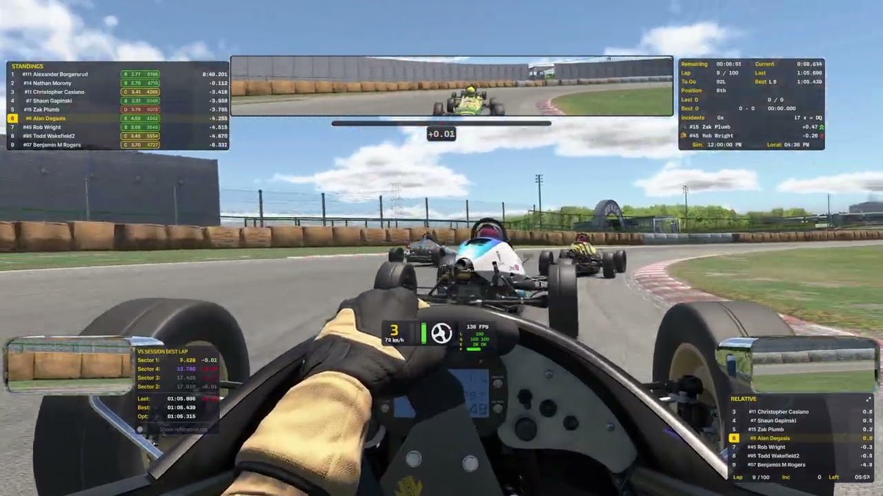 iRacing™ TGR Nation Formula Vee Trophy S1R6 at Tsukuba - FULL RACE
