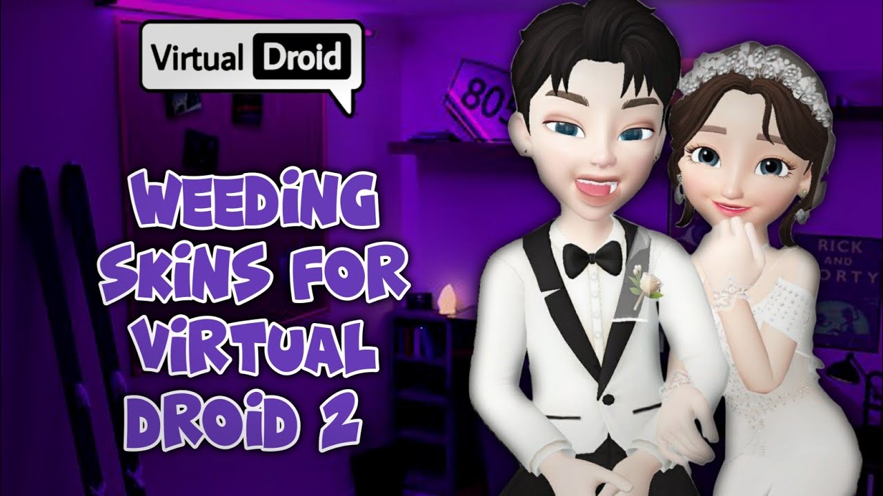 Wedding Skins Virtual Droid 2 | Bride &hearts;️ Groom Skin Virtual Droid 2 | Virtual Droid 2 Couple Skins