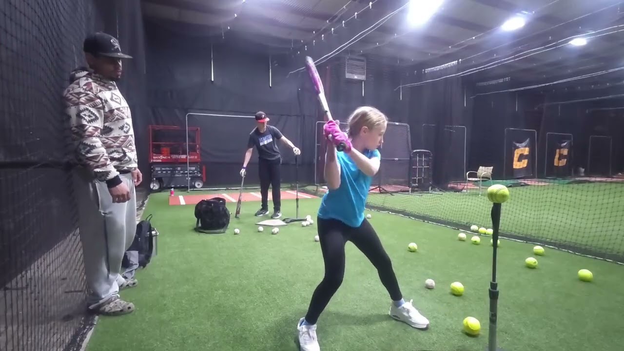 Mason Tharp and Aria Kavanaugh Hitting Lessons 2/4/26