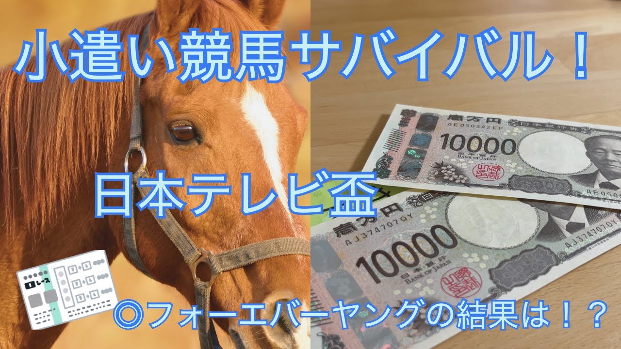 【小遣い競馬サバイバル#1】日本テレビ盃で初勝負！フォーエバーヤングの結果は…