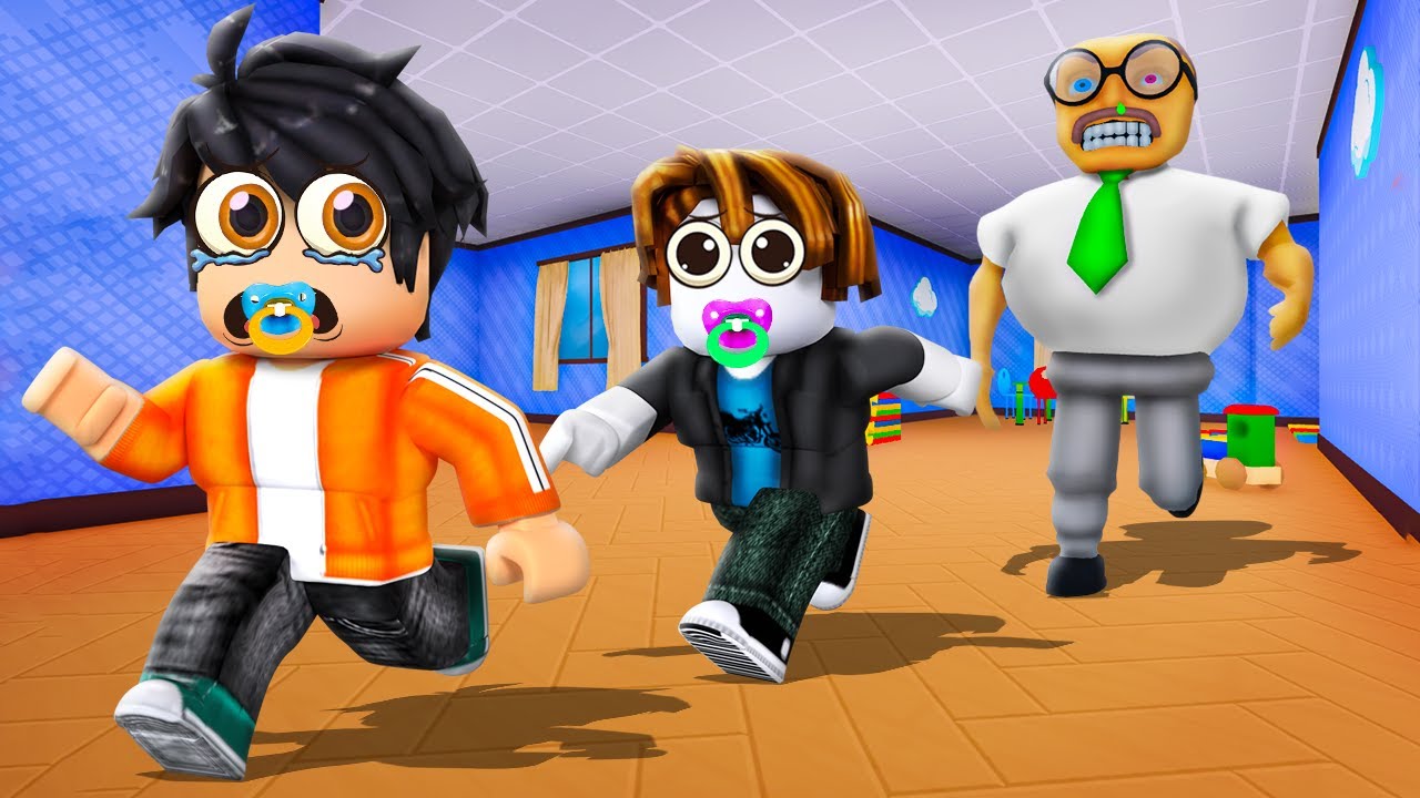 Escaping From KINDERGARTEN In Roblox
