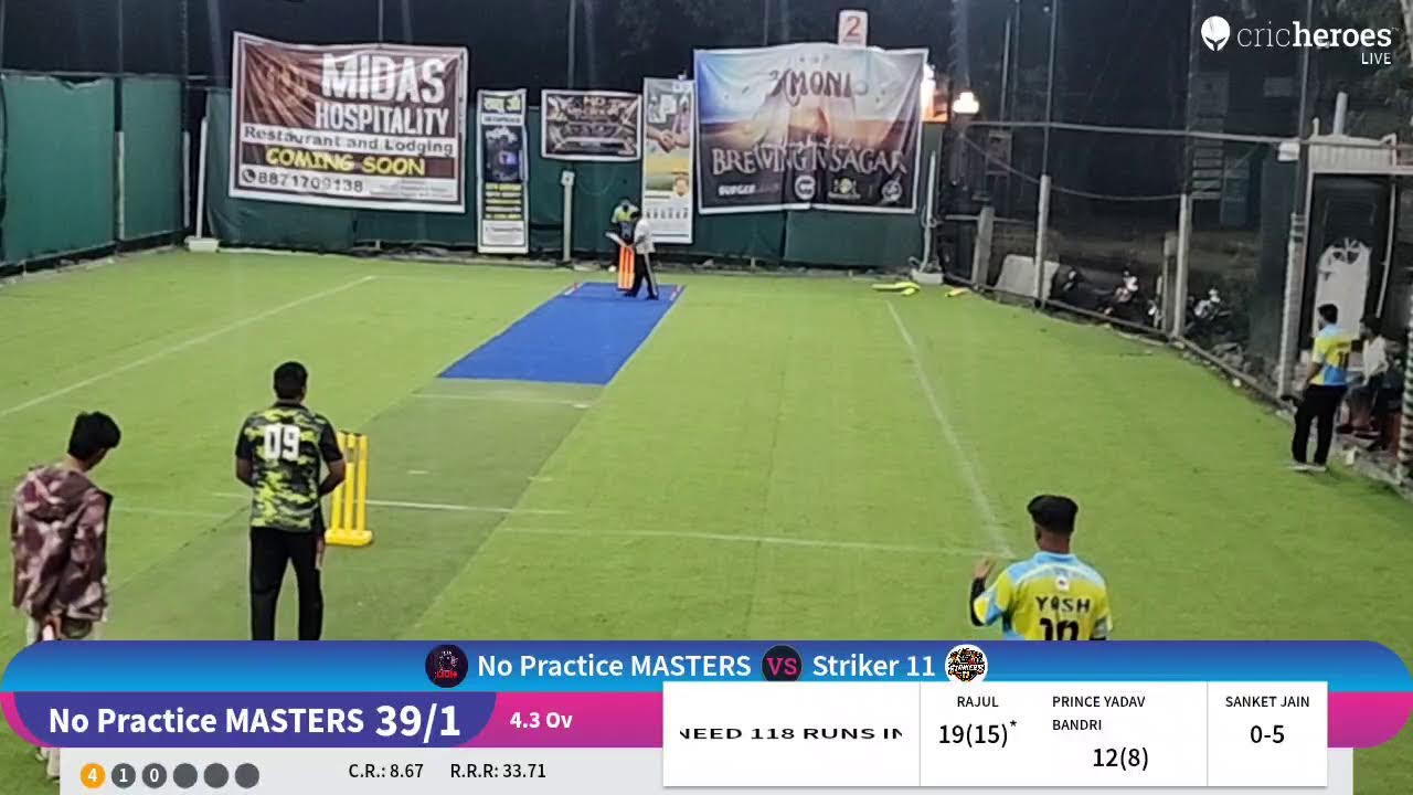 Striker 11 vs No Practice MASTERS live cricket match | MAKRONIA PREMIER LEAGUE 2.0 live - yorker tu