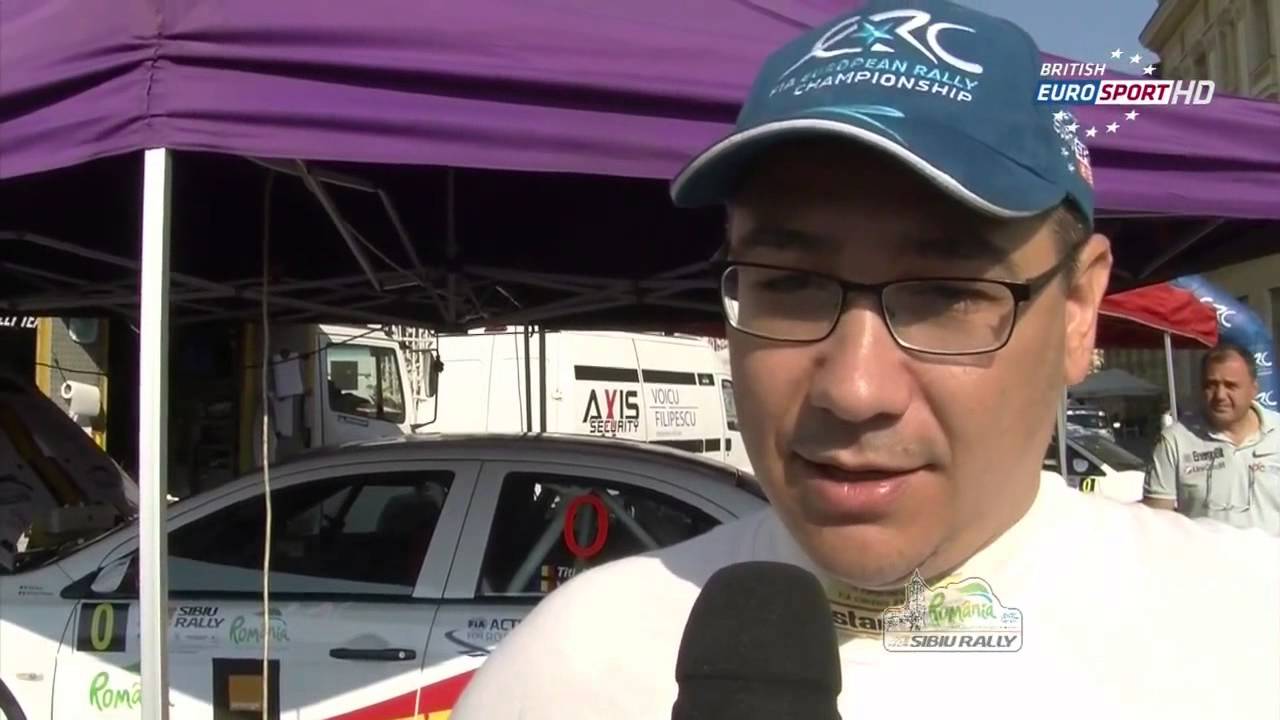 Victor Ponta, co-driver in Sibiu Rally 2013