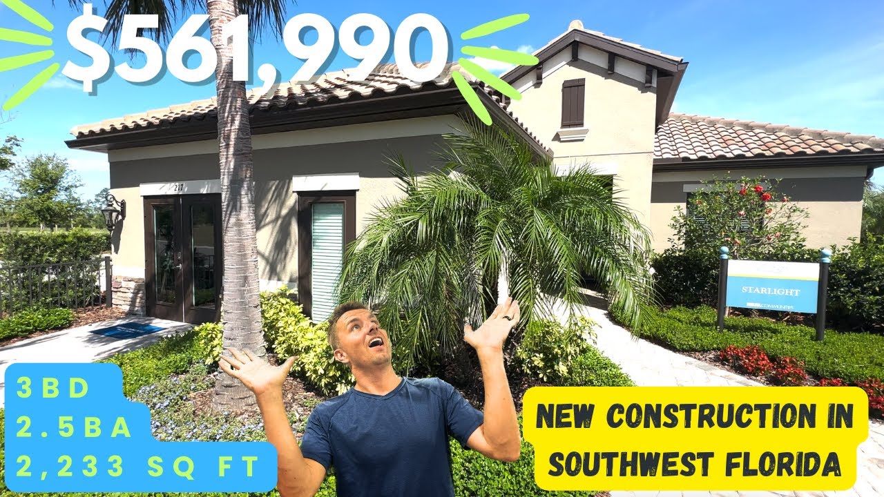 New Construction in Southwest Florida | $561,990 | Starlight Model by Neal Communities (Vicenza)