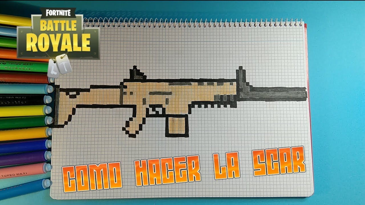 Como hacer la SCAR (Rifle) | Fortnite | Pixel Art