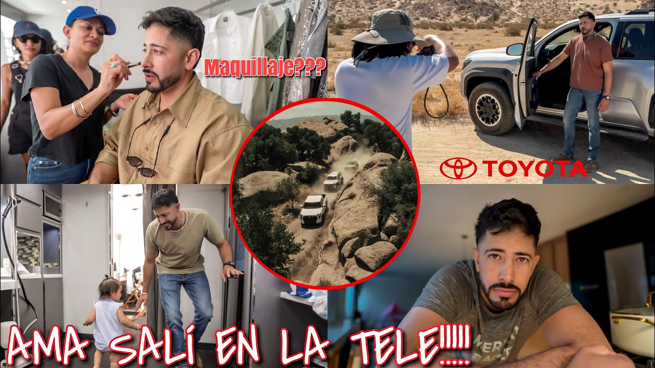 AMA SALÍ EN LA TELE !! || ya soy famoso  😅 ME CONTRATO TOYOTA 