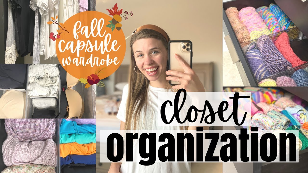 Closet + Dresser Organization | Fall Capsule Wardrobe 2020 | This and Nat