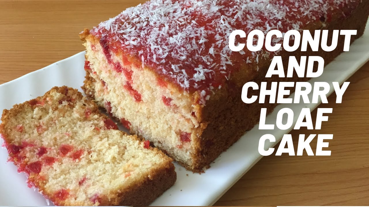 Coconut and Cherry Loaf Cake