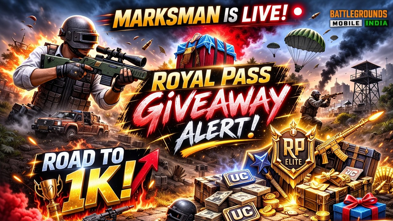 BGMI LIVE 🔴 WITH MARKSMAN Road To 1K #bgmilivegameplay #battlegroundsmobileindia #shortfeed