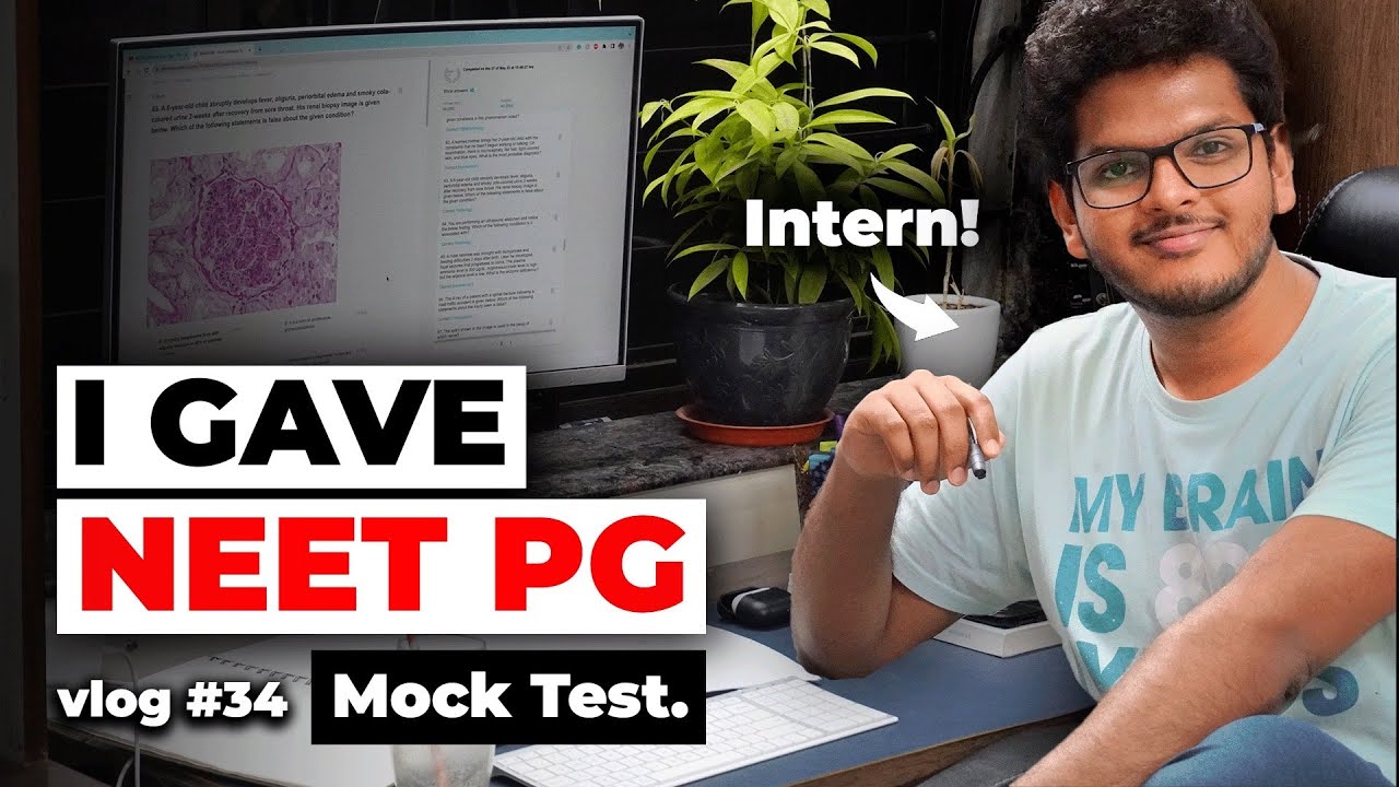 I Gave NEET PG Mock Test - Reflections, Internship & Study | Anuj Pachhel