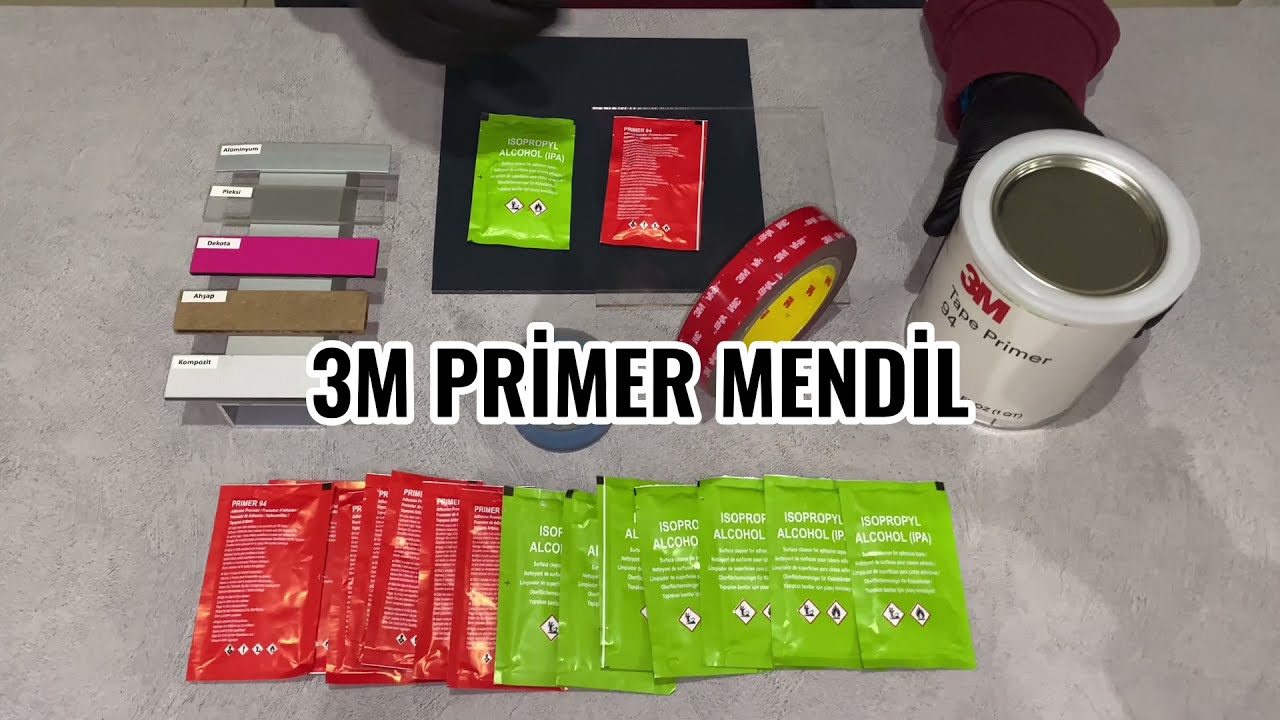 3M Primer Mendil | Bant Yapışma Mukavemet Arttırıcı Mendil | Folyo Kenar Kapatıcı Mendil