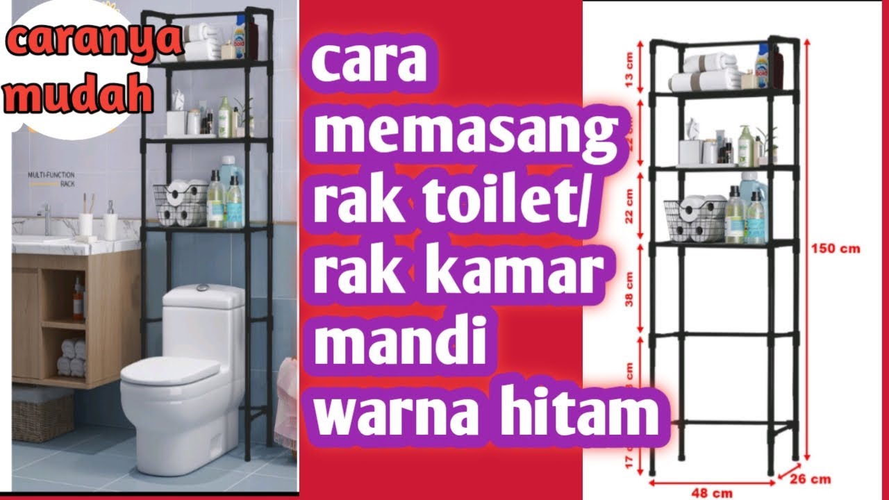 cara memasang rak toilet/rak kamar mandi|cara pasang rak toilet|cara merakit rak kamar mandi