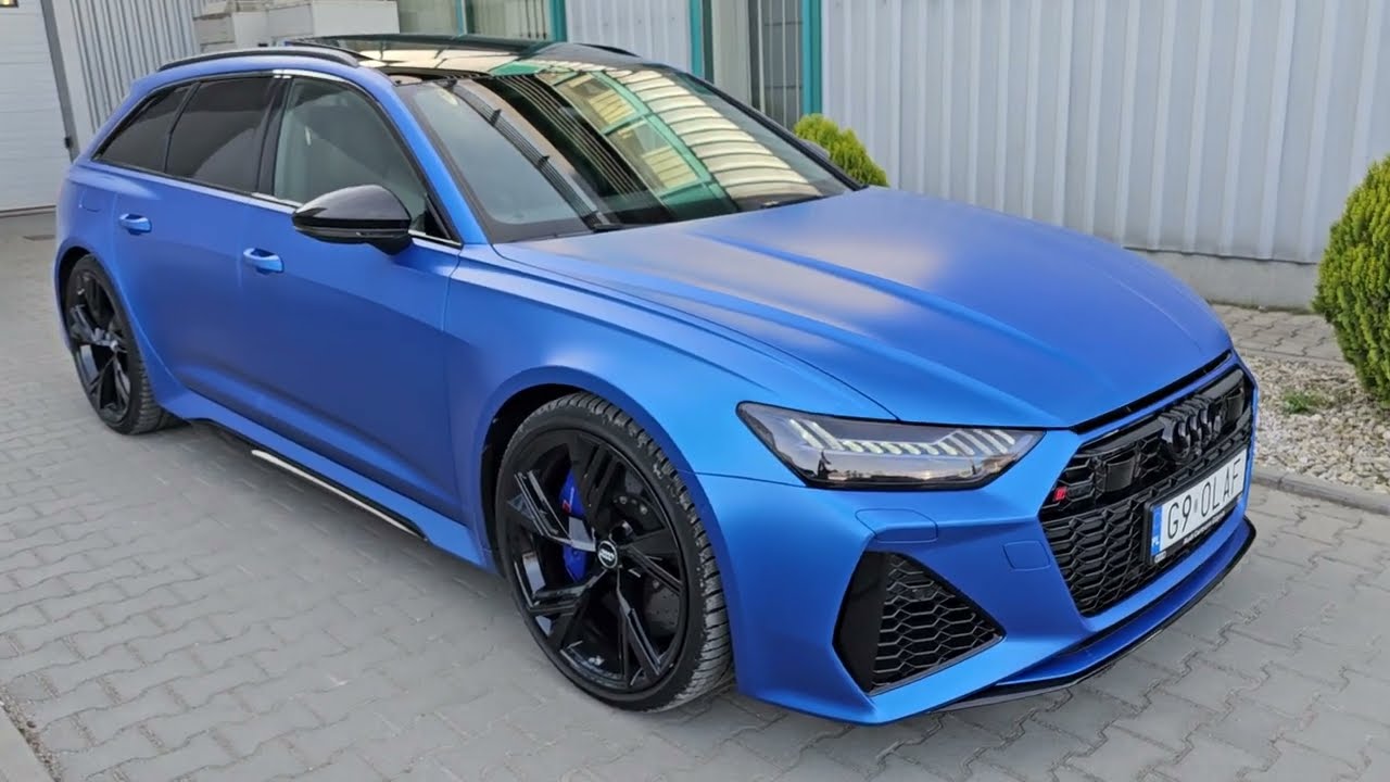 Audi RS6 4.0 V8 600 KM Quattro, 2021. Ara Blue. Wideoprezentacja.