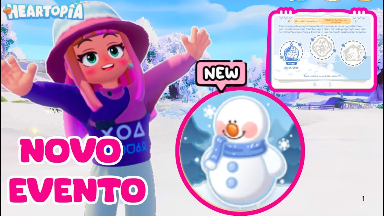 HEARTOPIA | NOVO EVENTO de NEVE CHEGOU | COMO FAZER AS MISSOES
