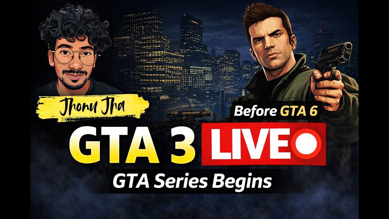 GTA 3 Story Mode LIVE 🔴 | GTA Series Start 🚀 | GTA 3 to GTA 5 Before GTA 6