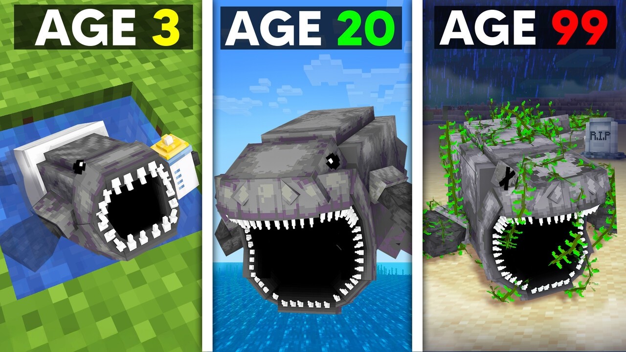 Прожил 99 лет в образе Блупа в Minecraft.