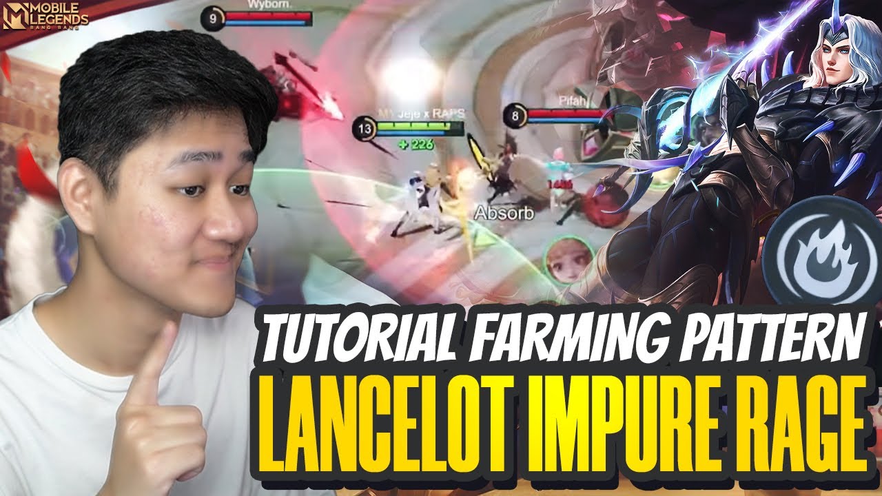 TUTORIAL PATTERN FARMING LANCELOT JUNGLER EMBLEM IMPURE RAGE ! - Mobile Legends