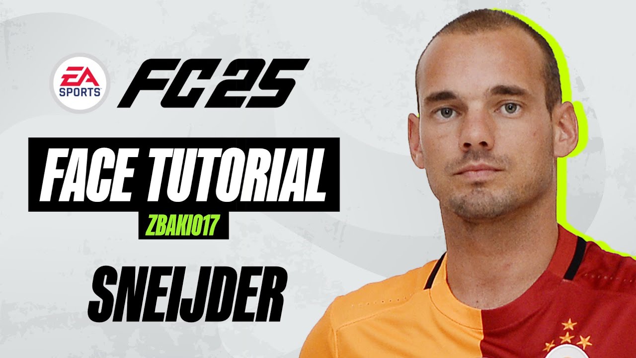 EA FC 25 - WESLEY SNEIJDER - FACE CREATION - Pro Clubs LOOKALIKE