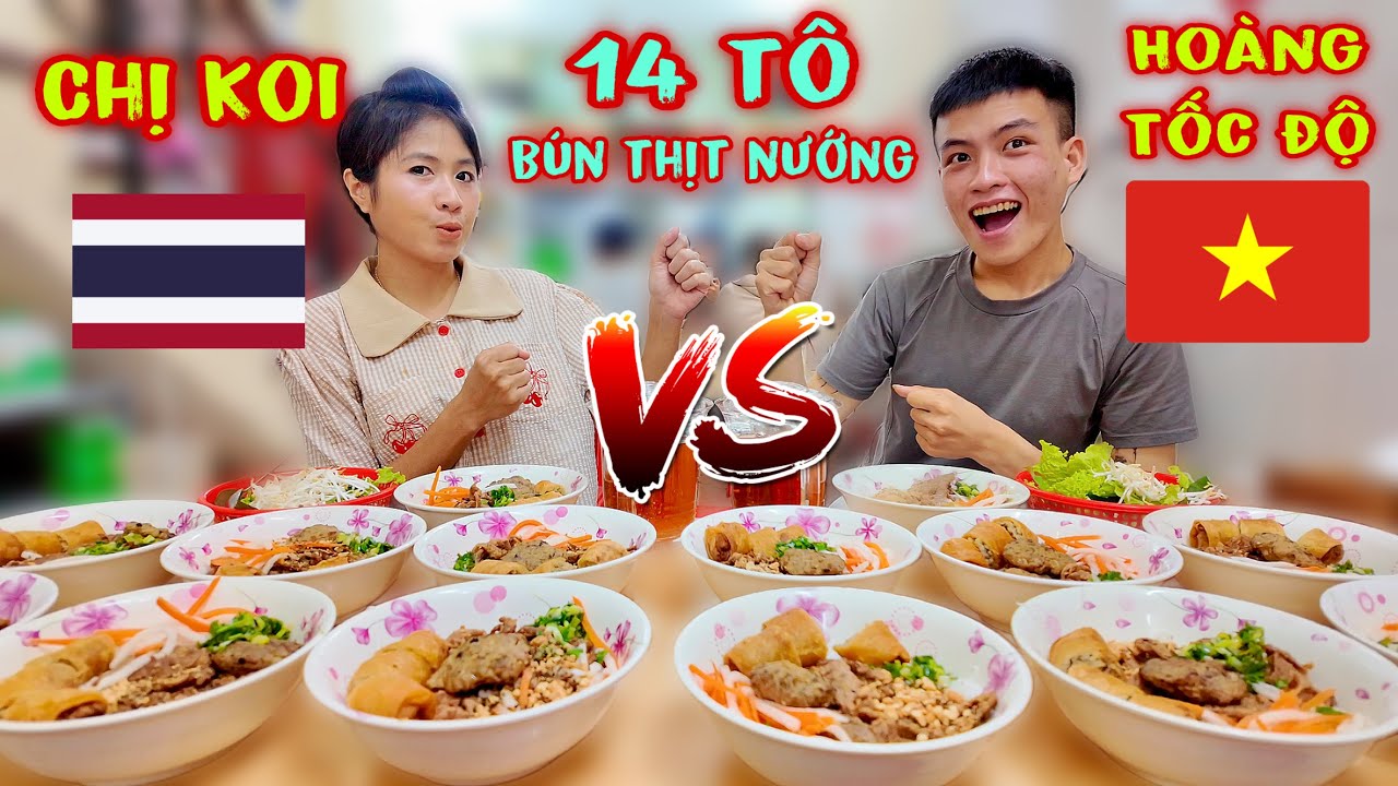 Không Nói Nên Lời Chứng Kiến Chị Koi Thái Lan Chạm Mặt Hoàng Tốc Độ Chiến 14 Tô Bún Thịt Nướng