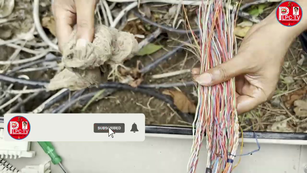 50 Pair Cable Installation in Krone Box | टेलीफोन केबल इंस्टॉलेशन विवरण (हिंदी में)