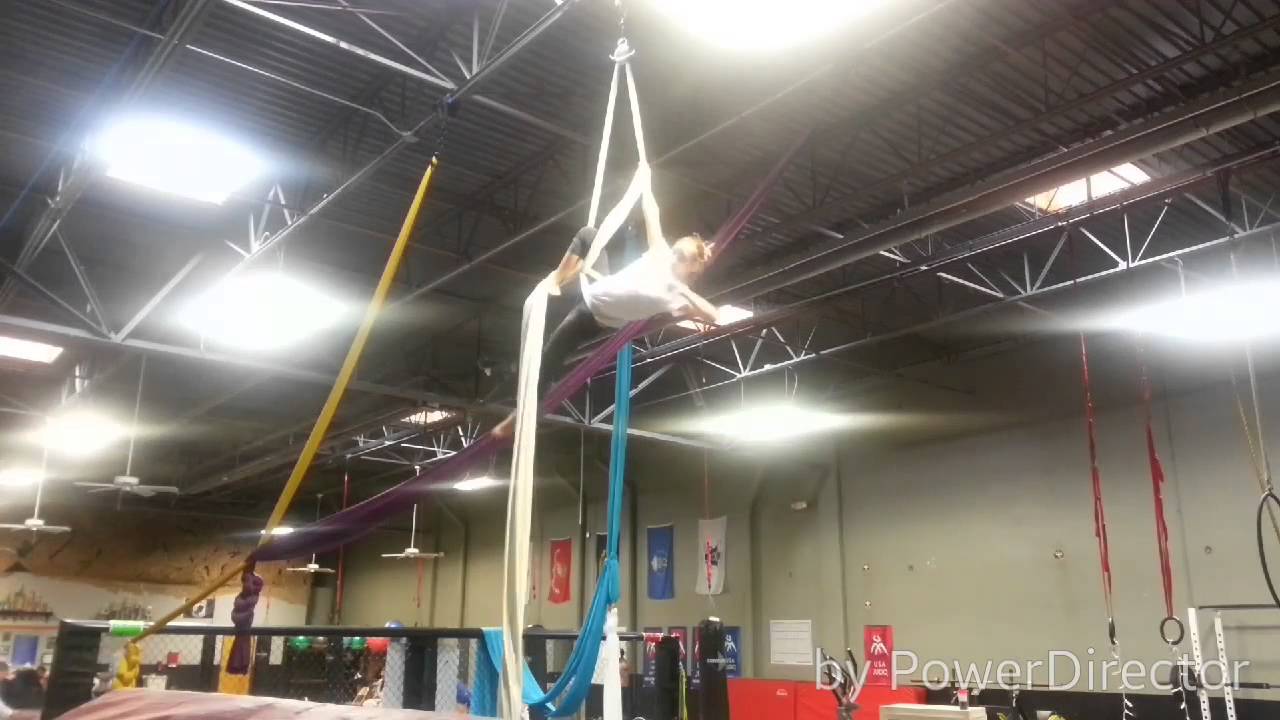 Aerial Silks - New Flow into Neck Hang