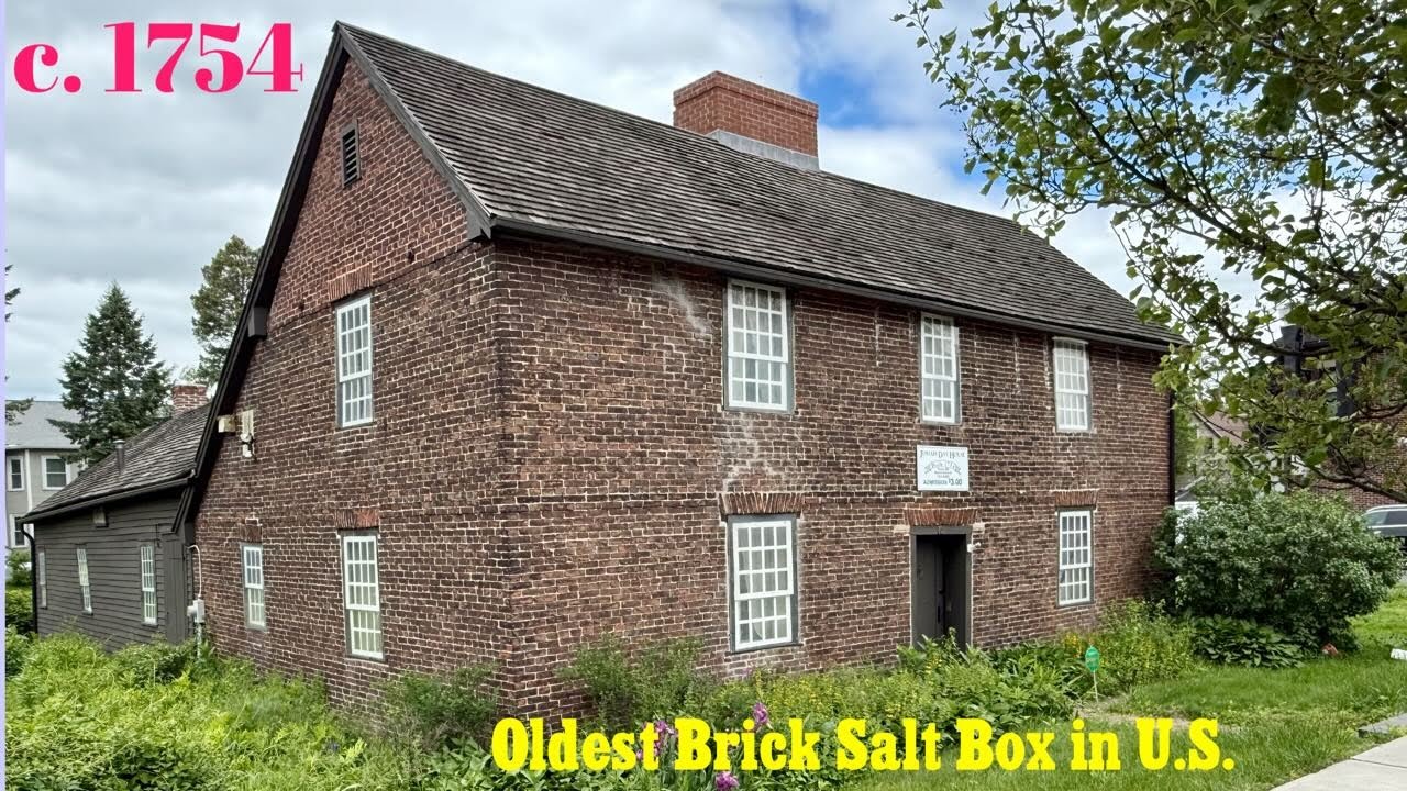 Josiah Day House, c. 1754, W. Springfield, MA: Oldest Brick Salt Box in US-History Bites:New England