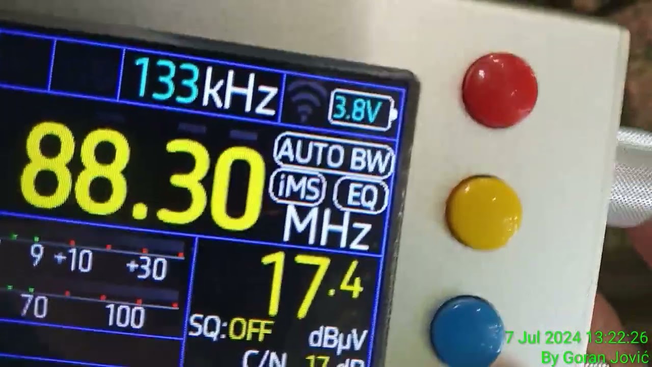 FM Bandscan, Kamenički Vis, 10 km north of center of Niš, south Serbia 760 m altitude (Part 1)