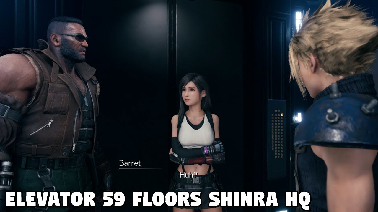 Final Fantasy 7 REMAKE - Elevator 59 Floors Shinra HQ
