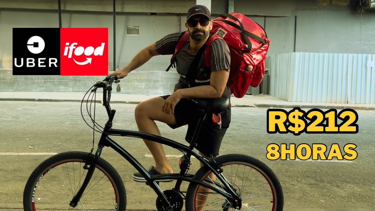 Quanto ganha um entregador de bike no RJ? IFood - Uber Delivery Bicicleta 