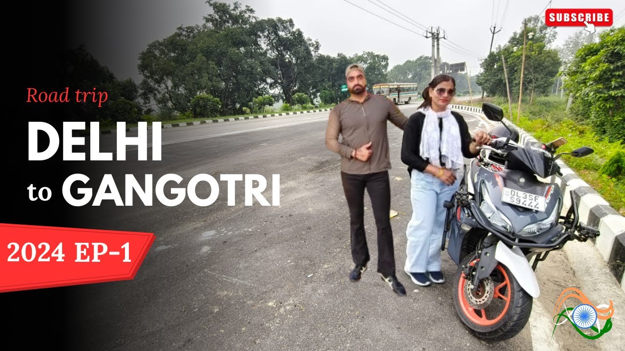 EP-1 Delhi To Gangotri By Road On My Yamaha Aerox 155cc Scooty || Shyamvir Ambawta 4441 Vlogs