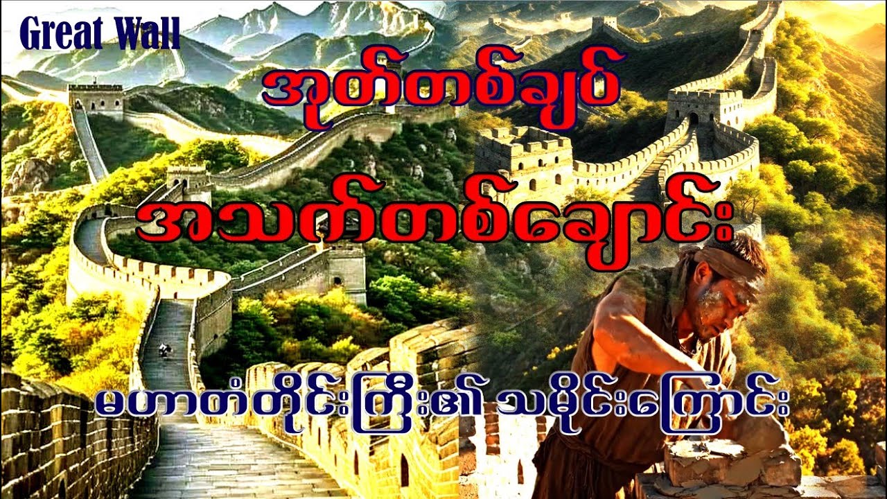 အုတ်တစ်ချပ် အသက်တစ်ချောင်း မဟာတံတိုင်းကြီး၏ သမိုင်းကြောင်း/  Great Wall of China# MingDynastyHistory
