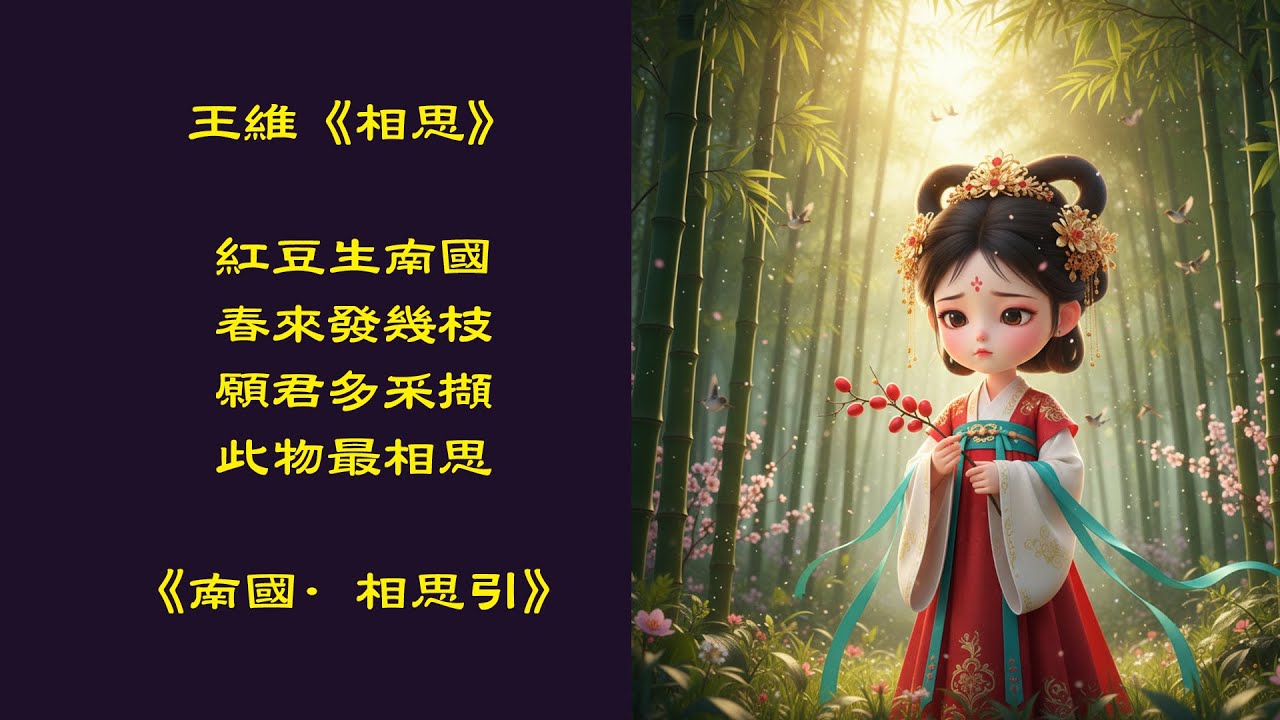 紅豆的相思與王維的詩詞世界