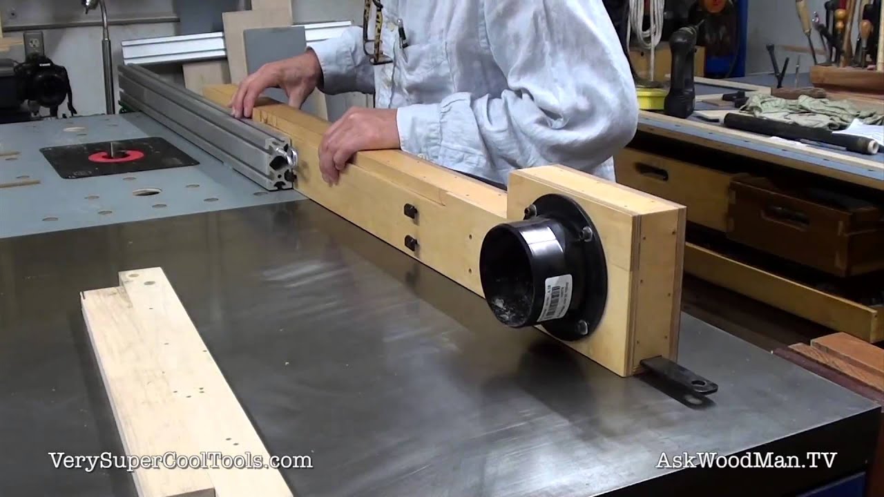 853. DIY Router Fence With Dust Collection - Attaching To Extrusion