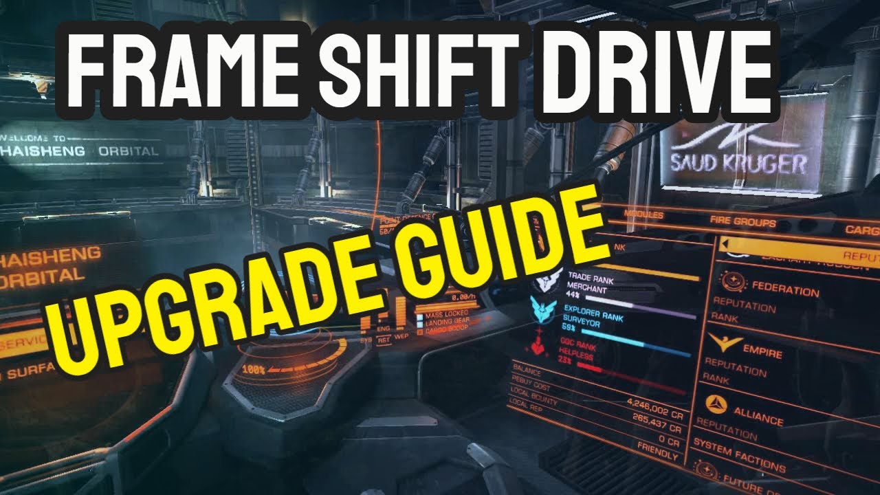 Elite Dangerous Frame Shift Drive Upgrade Guide for Beginners