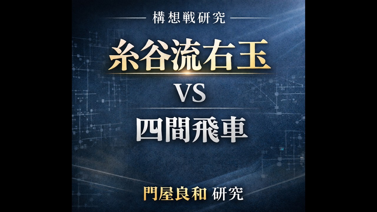 【将棋】第9回三番勝負第1局　（先）糸谷流右玉（H・T五段）　対　四間飛車（五段　門屋良和）