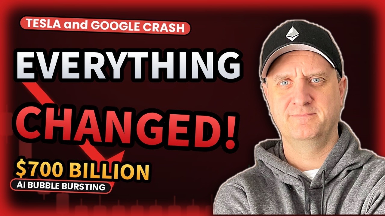 🚨 TESLA и GOOGLE обрушили рынок! Неужели пузырь ИИ на $700 МИЛЛИАРДОВ лопается? ‼️