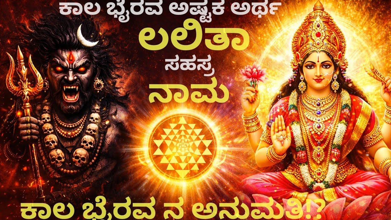 ಲಲಿತಾ ತ್ರಿಪುರ ಸುಂದರಿ ಆರಾಧನೆಗೆ ಮೊದಲು ಭೈರವ ಅನುಮತಿ ಯಾಕೆ? ಕಾಲಭೈರವ ಅಷ್ಟಕ ಅರ್ಥ ಸಹಿತ|MIND MAGIC WITH BHAT'S
