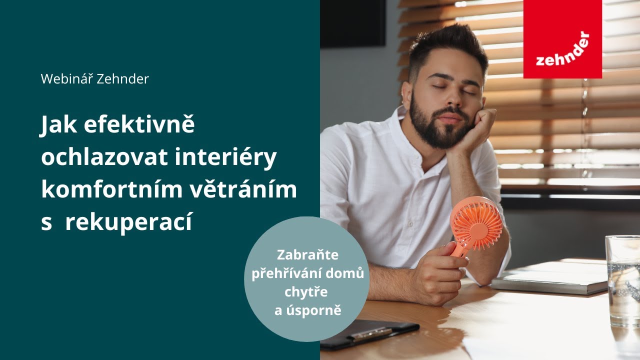 Efektivní větrání a ochlazování rodinných domů v letním období