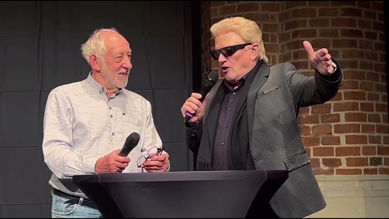 Dieter Hallervorden und Heino im Gespräch in Dessau