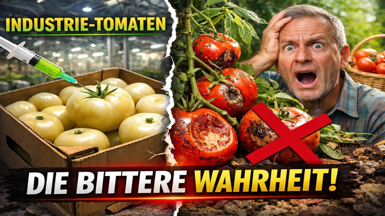 DAS TOMATEN-KOMPLOTT: Warum Supermarkt-Tomaten nach nichts schmecken (und wie Sie das im Garten ver