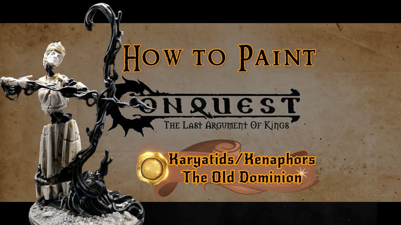 Assembling and Painting the Kanephors / Karyatids from Conquest Old Dominion