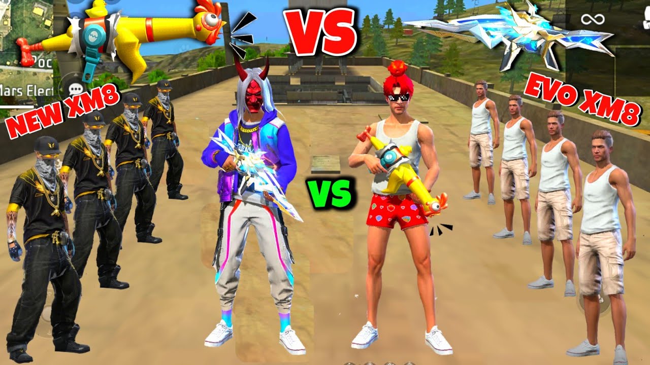 Evo XM8 vs New XM8 👿 लेकिन Y GAMING को Challenge 😱😎 XM8 Gun Skin ⚡ Garena Free Fire 🔥