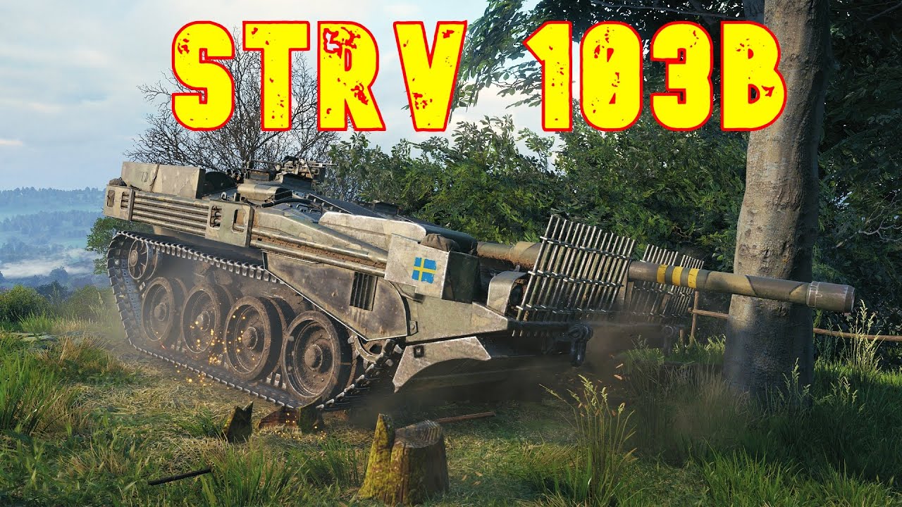 World of Tanks Strv 103B - Bush Camping For 10K Damage.