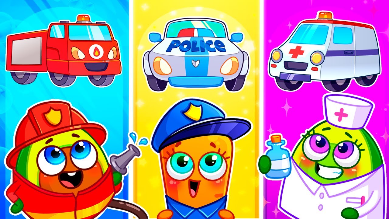 Superhero Cars | Rescue Team Song 🚓 🚑 🚒  | Kids Songs and Nursery Rhymes | Pit & Penny Land