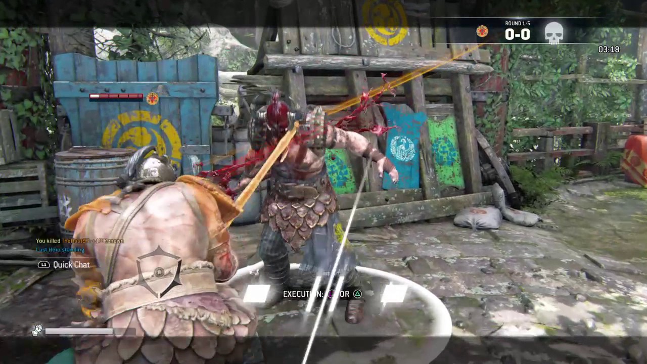 FOR HONOR | TURTLE AND RAGE QUIT - Raider vs Raider Duel PS4