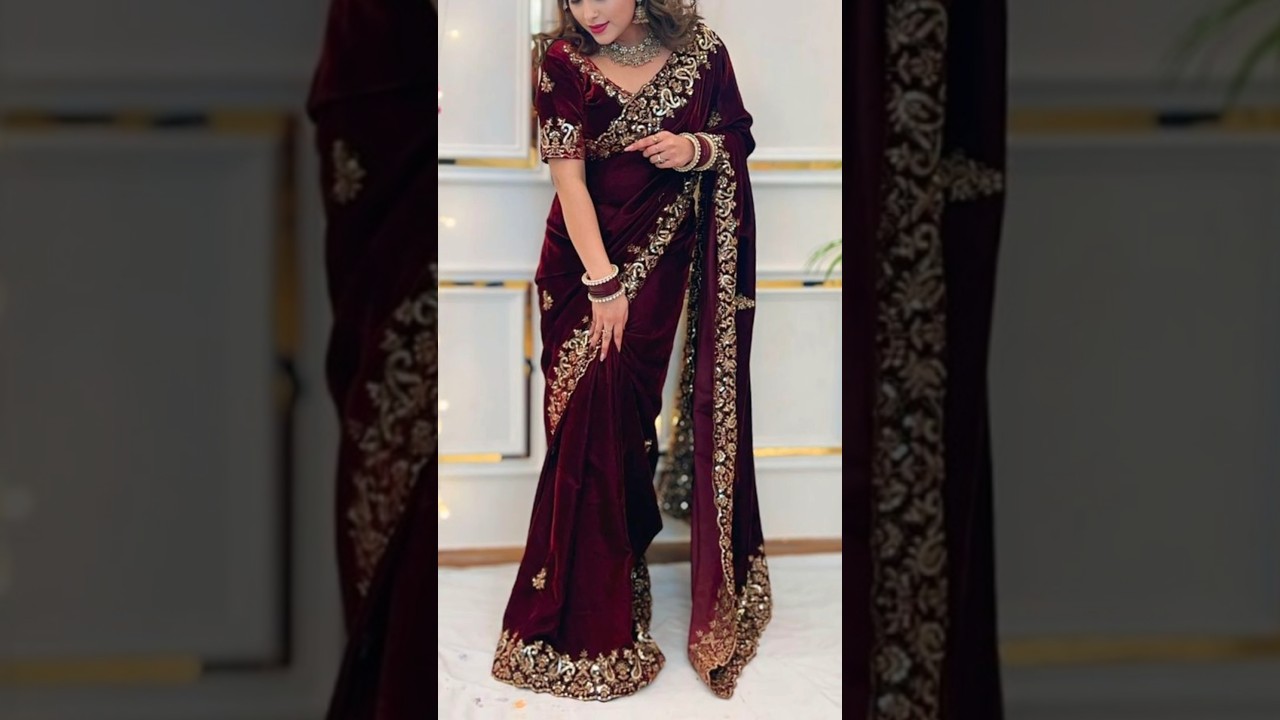 💥Most viral Jimmy Choo Sarees #fashion #partywearsaree #newfancysaree #womensfashion786